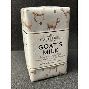 Set Of 2 7oz Bars of Castelbel Goat’s Milk Scented Bar Soap Made In Portugal HG8